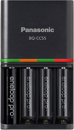 Miniatura 6 de Panasonic BQ-CC55KSBHA Advanced eneloop pro - Batería recargable de 4 horas con 4 luces LED indicadoras de carga color negro