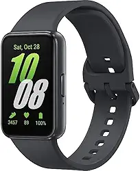 SAMSUNG Galaxy FIT 3 [2024] Tela AMOLED de 1,6 polegadas | Vida útil da bateria de 14 dias | Mais de 100 mostradores de relógio | Mais de 100 modos de exercício | Modelo internacional - (preto)