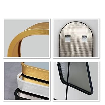 アーチ型 壁掛け スタンド 2way ミラー 全身鏡（銀：150ｘ40cm） アーチ型 壁掛け スタンド 2way ミラー 全身鏡（銀：150x40cm）