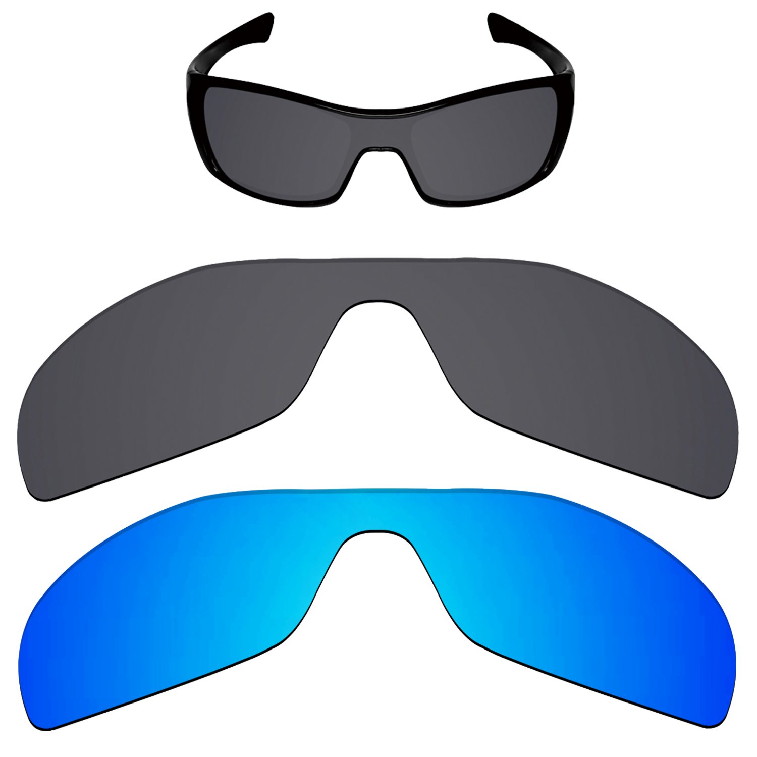 Kygear 12MM Glare Proof Polarized Replacement Lenses for Oakley Antix for Men and Women
