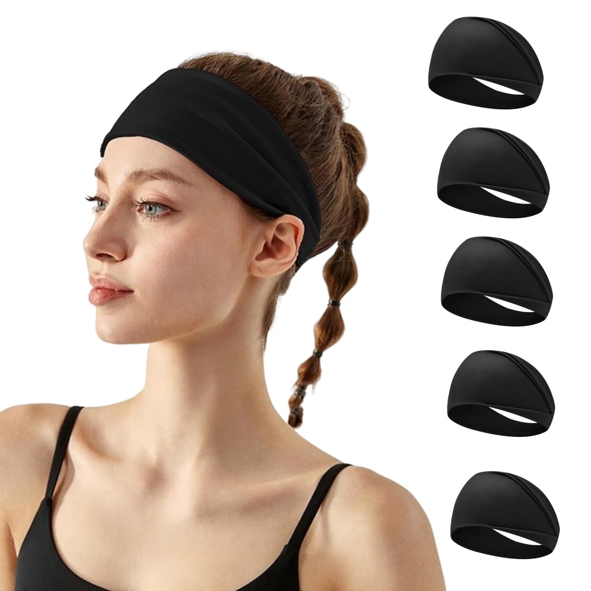 Sport Headbands for Men and Women Sweatband Headbands for Yoga,Running,Basketball Wocking Out and Performance-image-38