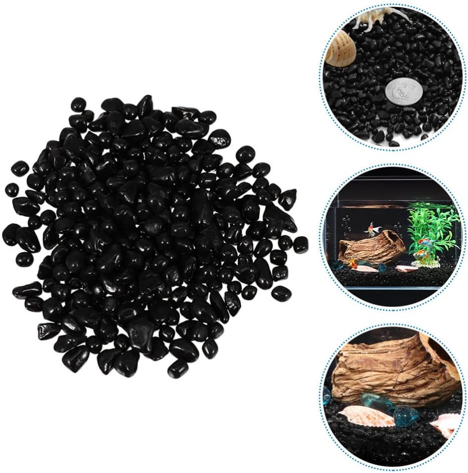 Ipetboom 1bag Pebbles Decorative Gravel for Aquarium and Terrarium Fish Tank Landscaping Stones Non- Smooth Finish for Enhanced Aquatic Aesthetics for Indoor and Outdoor Use