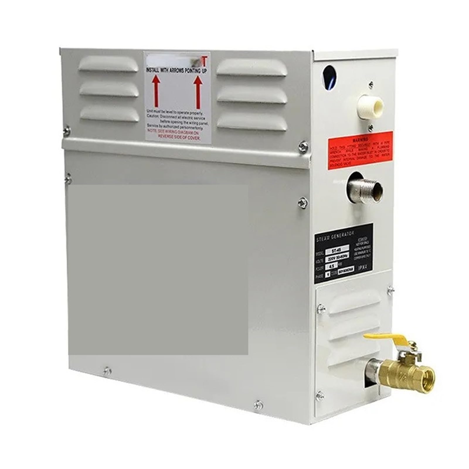 Generador de Vapor para Sauna doméstica, generador de Vapor de 3/4, 5KW para Ducha, máquina de Vapor multifunción para el hogar, Sauna, baño, SPA, Ducha de Vapor (4.5kw 380v)