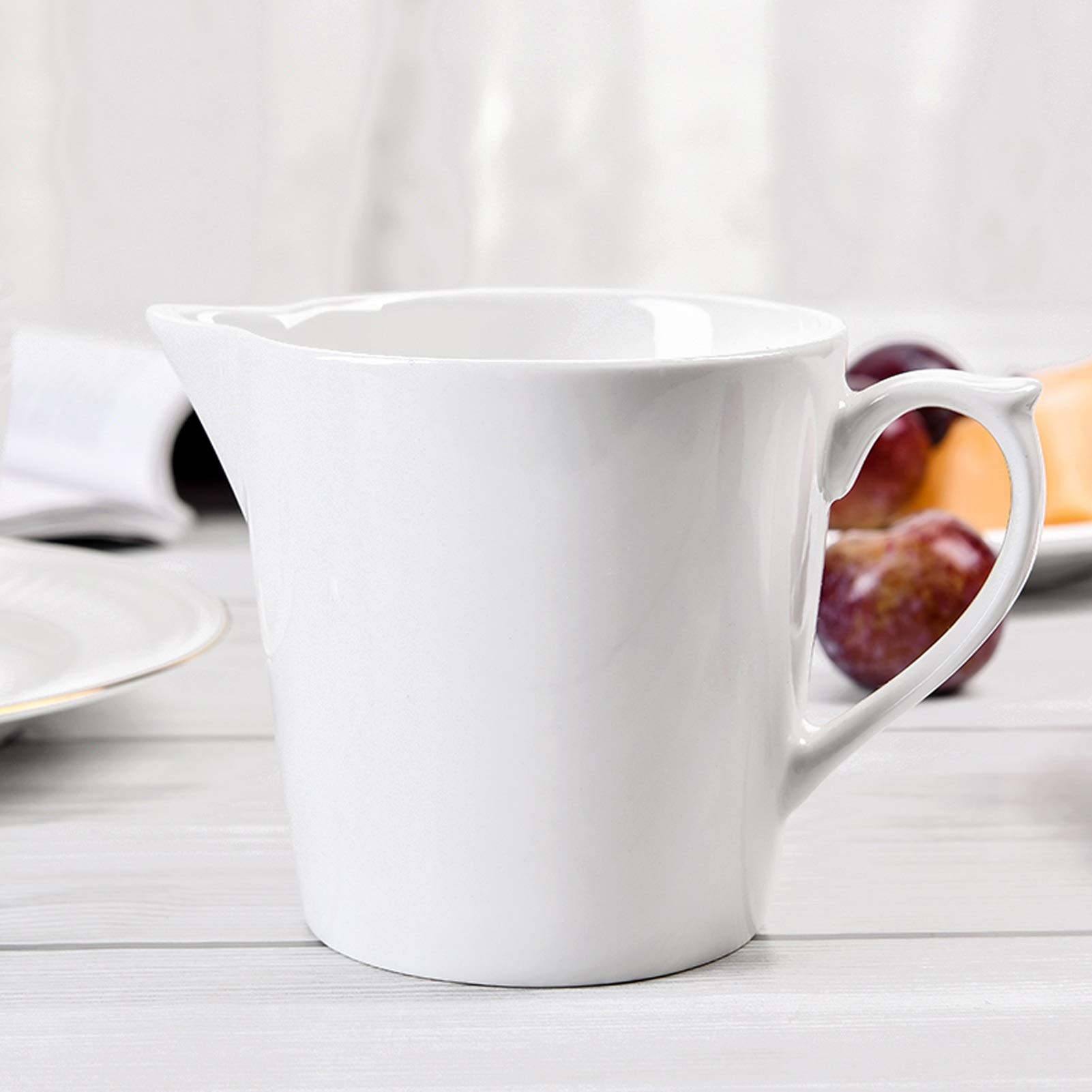 Jarra De Leche PRETYZOOM Jarra De Vidrio Para Leche Con Estrecho Diseño Jarra Leche