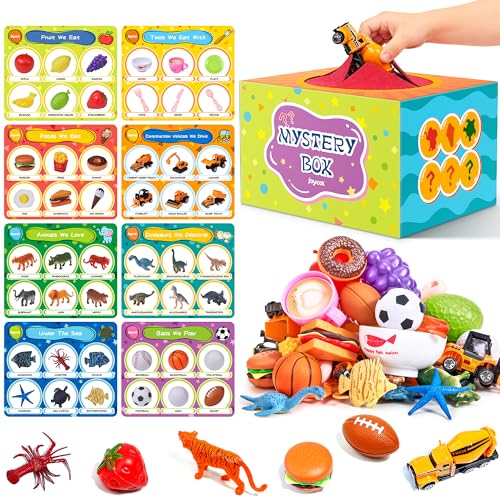 JoyCat Sorting Toys for Toddlers – Sensory Play Box with 48 Sorting Objects, Montessori Preschool Learning Toy to Support Early Cognitive & Speech Development for Ages 2–5