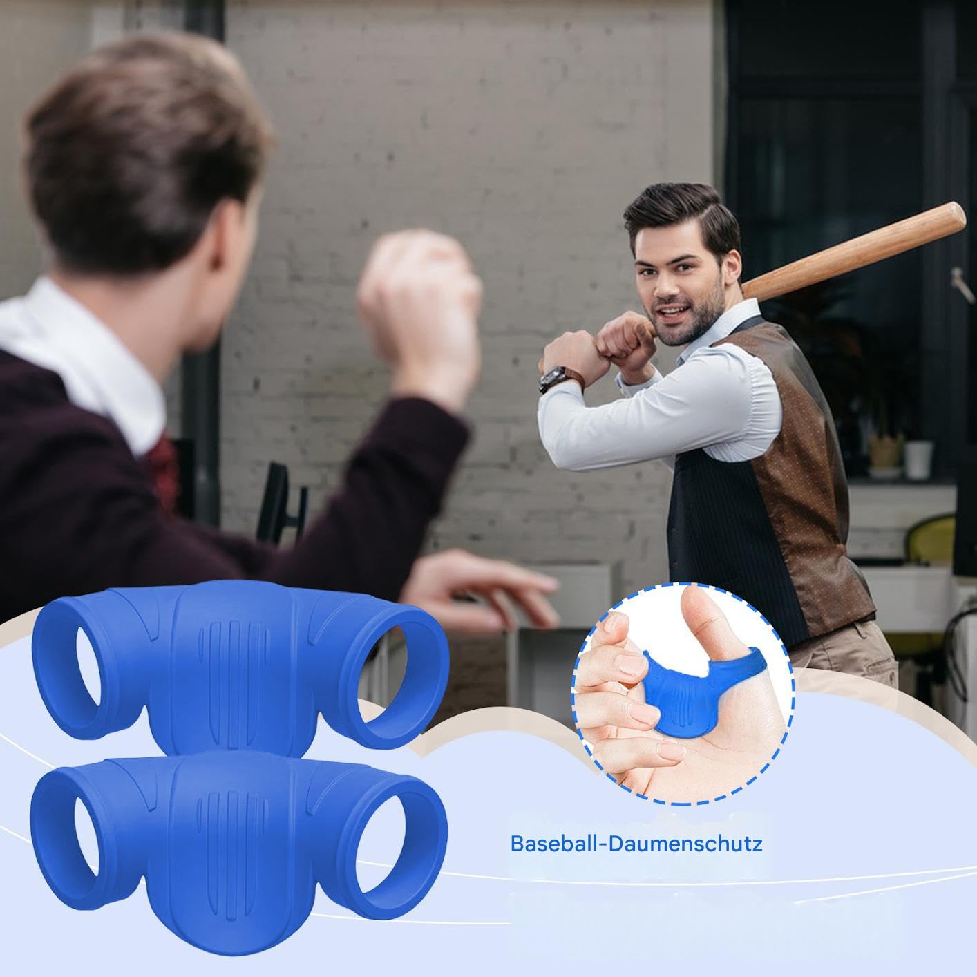 Protection du pouce Baseball | Protection souple contre les chocs, protection des doigts ergonomique résistante à la transpiration avec protection de la cheville antidérapante pour les