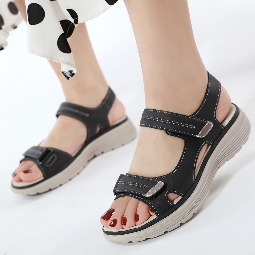 Women's Walking Sports Athletic Sandals Comfortable Outdoor Hiking Arch Support Slingback Casual Summer Beach Shoes