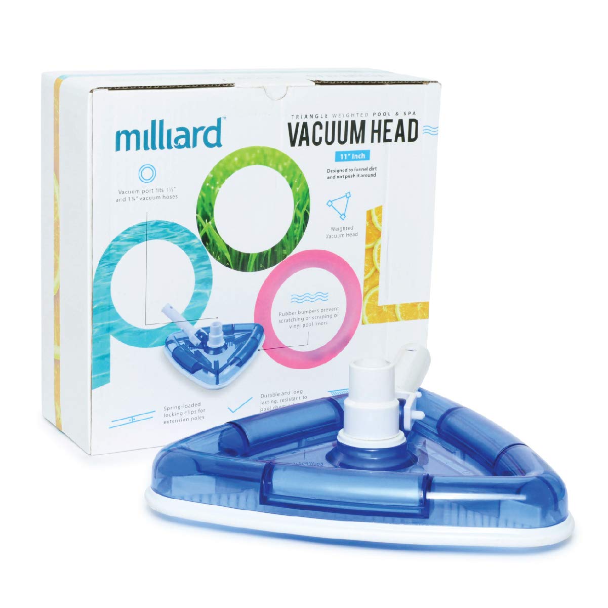 Buy Milliard See-Thru Pool Vacuum Head/Triangular, Weighted Base/for