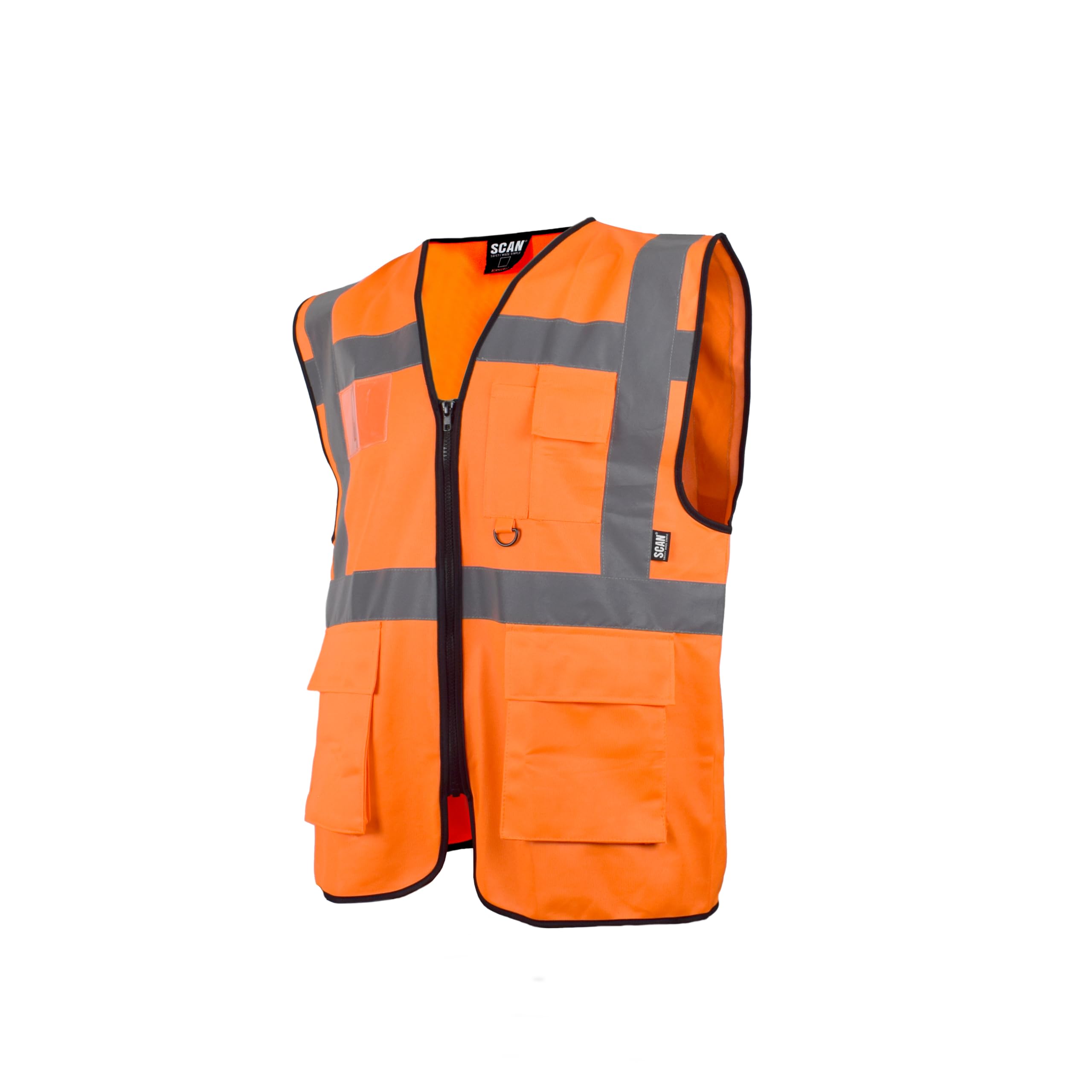 Scan Orange Sfv09-O Hi-Vis Utility Waistcoat - Xl (48In)