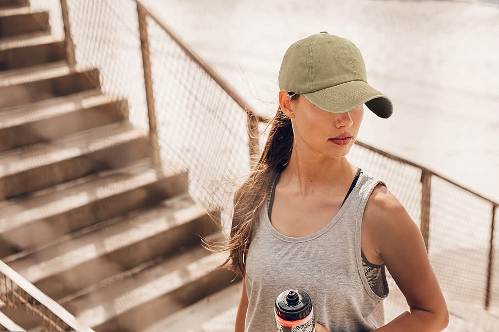 LONGTEN Womens Mesh Baseball Cap Ponytail Vintage Ponycaps Cotton Summer Sun Hat Sports Peaked Cap C-Beige