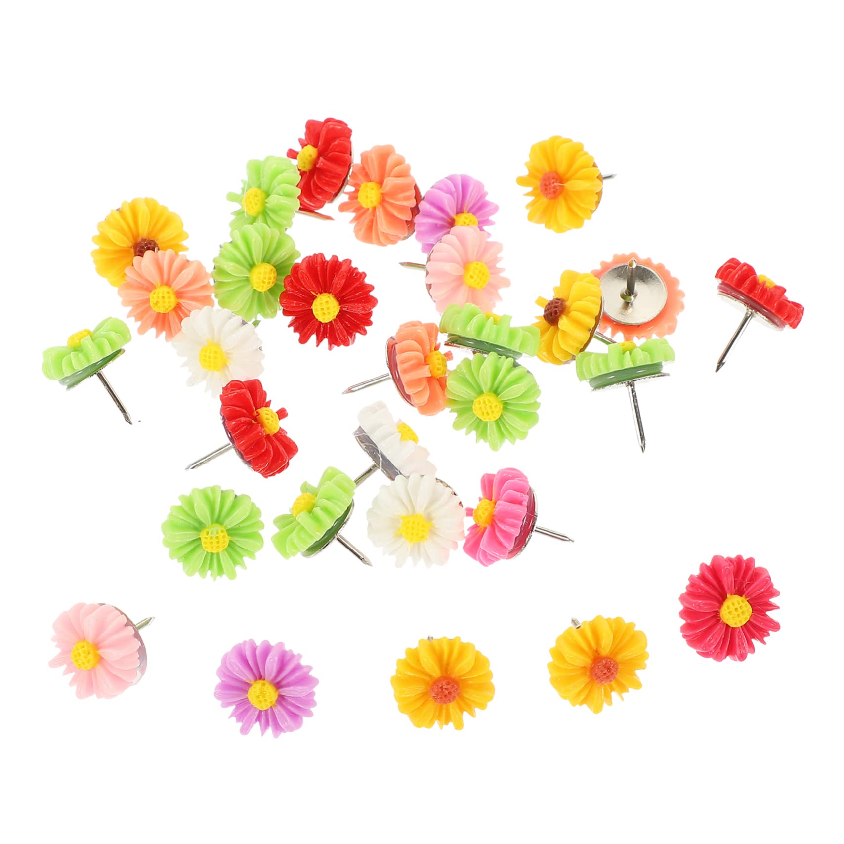 TEHAUX 240stücke Bunte Daisy Pushpins Kreative Reißzwecken Für Pinnwände Korkplatten Landkarten Und -projekte Leicht Zu Lagern Strapazierfähig Und Vielseitig Einsetzbar