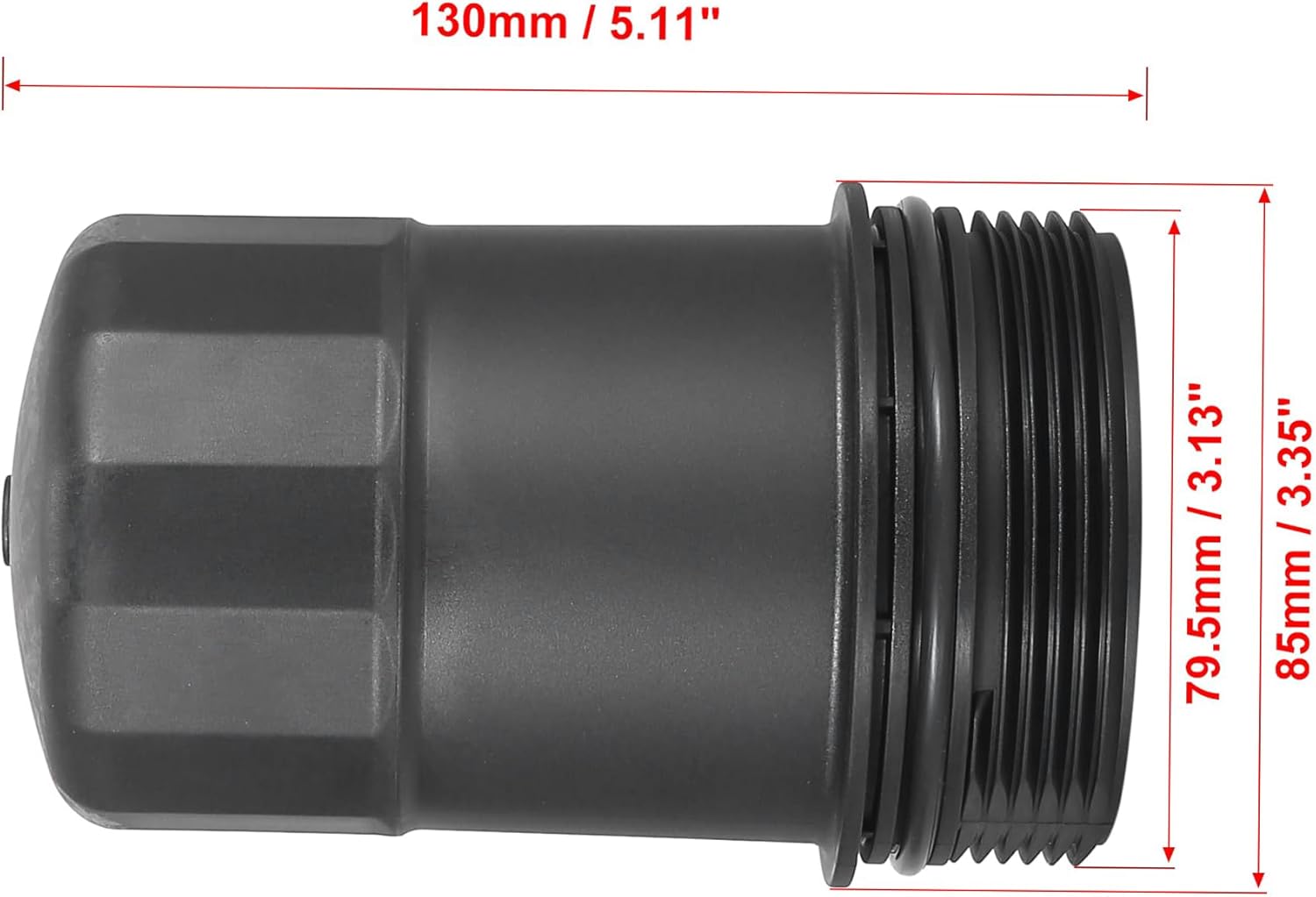 Car Engine Oil Filter Cap Assembly Housing for Mercedes-Benz C300 C350 C400 C43 AMG E350 E400 E43 AMG GL450 GLK350 ML350 A2761800038 Valve Oil Cap