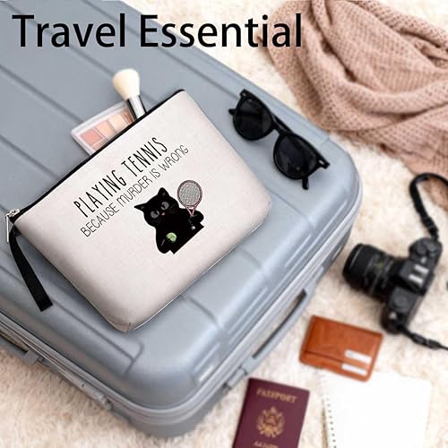 Miniatura 6 de Divertida bolsa de maquillaje de tenis, regalos para jugadores de tenis, entrenadores de tenis y equipos de tenis, regalo de tenista, regalo de