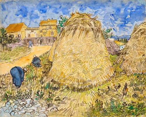 Lienzo de Van Gogh de alta calidad: pintura mural decorativa de 60x90cm