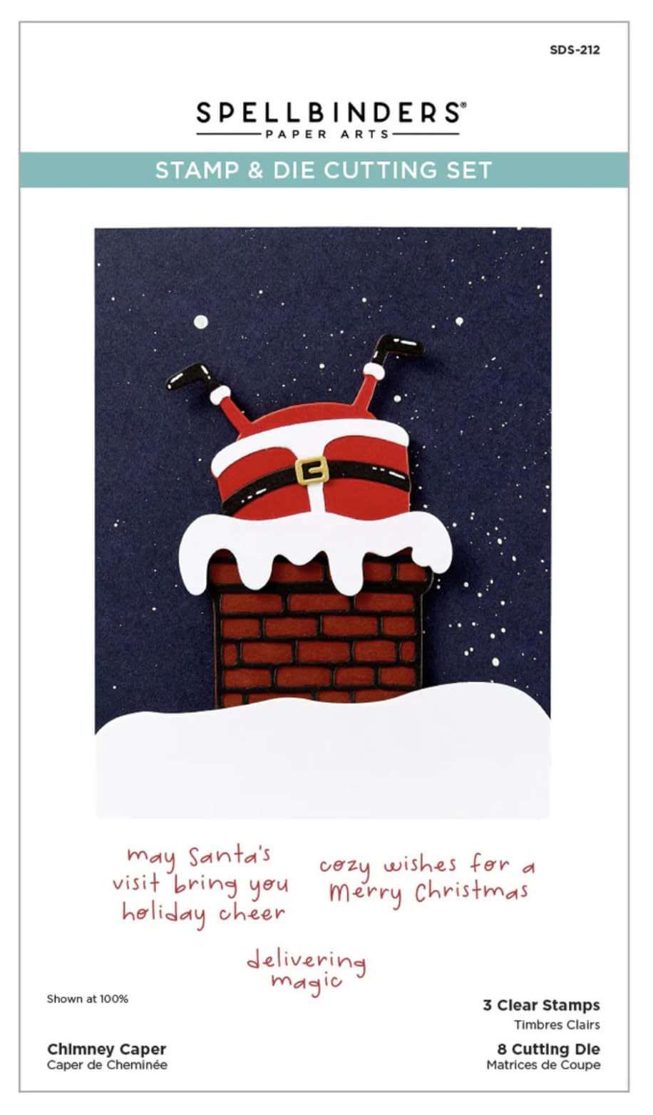 Chimney Caper Clear Stamp & Die Set from The Merry Mischief Collection