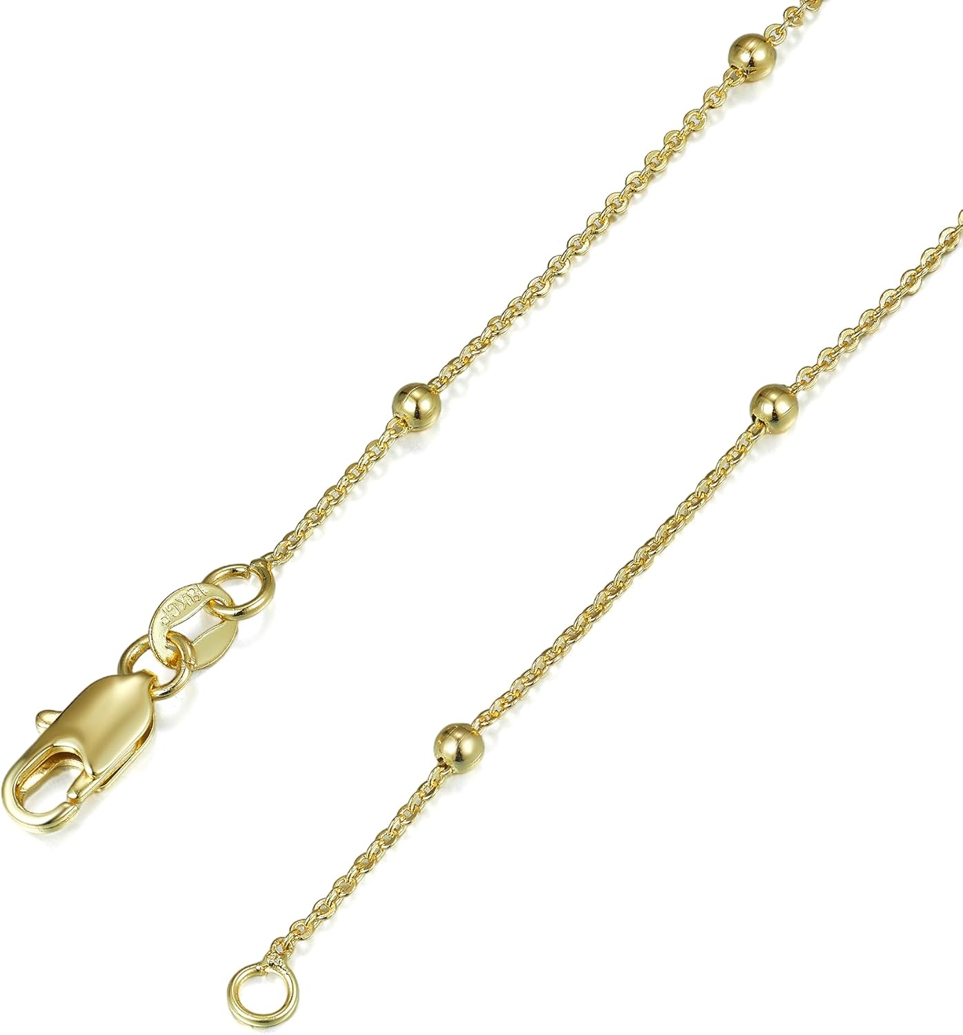 Minimalist 14K Gold Pendant Necklace for Women,Dainty Adjustable Chain with CZ,Valentines Day&Anniversary jewelry Gift for Women,Wife,Girlfriend - Image 3