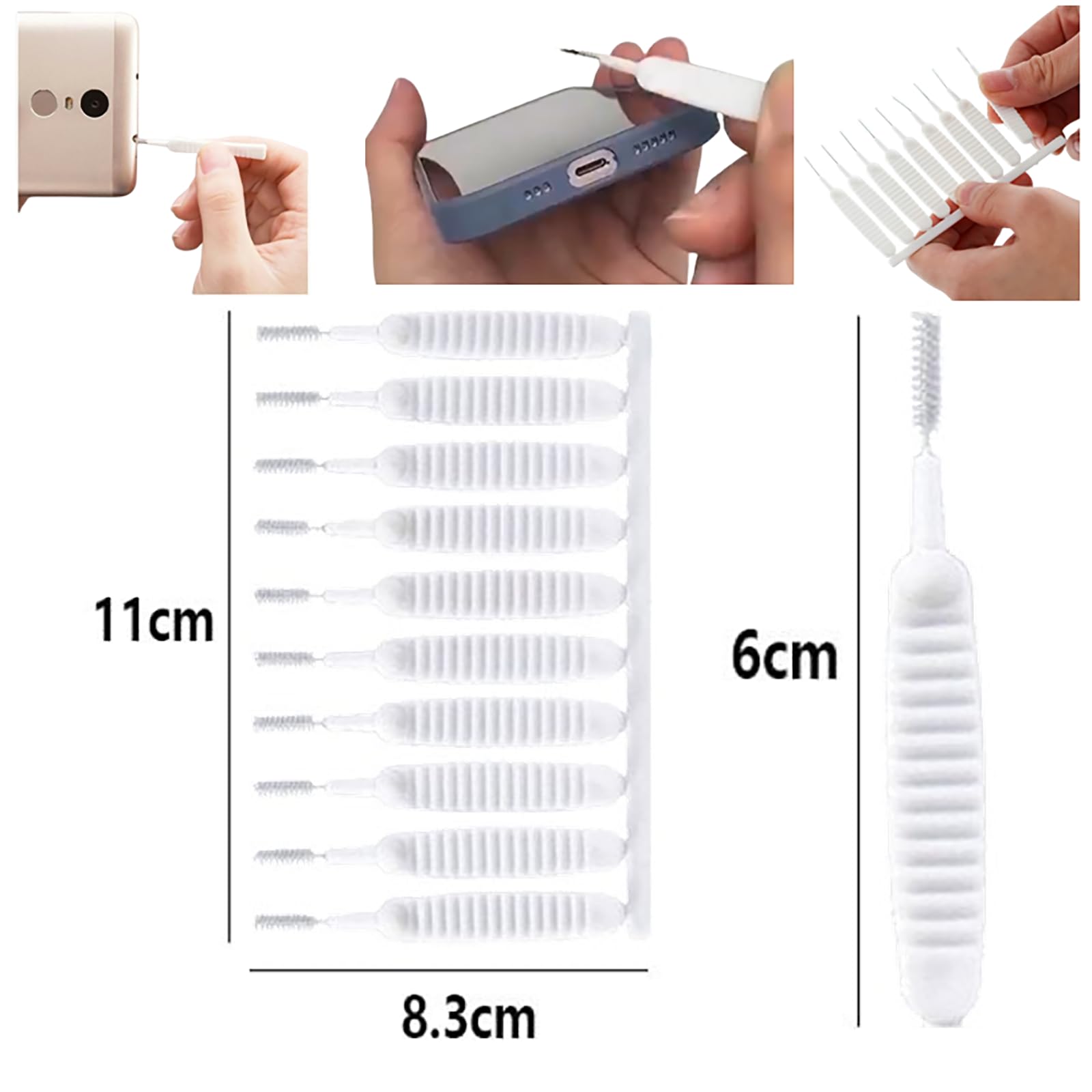 Shower Head Cleaning Brush, 2024 Upgrade Shower Head Cleaning Brush for Small Hole Gap Hole Anti-Clogging Cleaning Brush Multifunctional Shower Head Cleaner Tool for Household (10pcs)