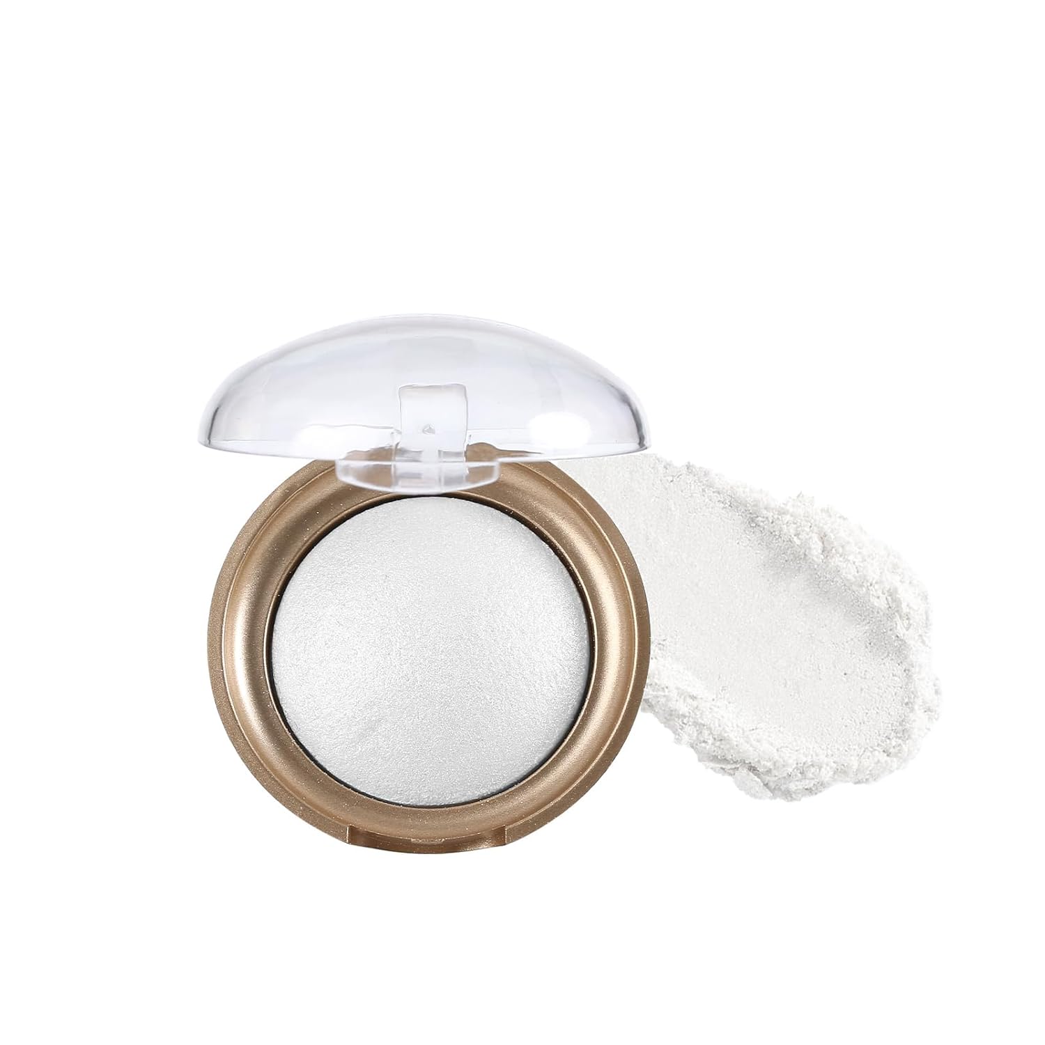 Baked Highlighter Contour Powder Sheer Pearl Shimmer Shades for Face Highlighter Makeup Brighten Up (301-Moonlit) Baked Highlighter Contour Powder Sheer Pearl Shimmer Shades for Face Highlighter Makeup Brighten Up (301-Moonlit)