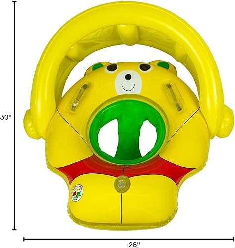 Miniatura 4 de Poolmaster 81549 - Flotador de piscina para aprender a nadar con protección solar buggy