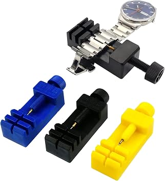 Watch Link Remover Watch Band Tool- Link Removal Tool Watch Pin Removal Tool Watch Sizing Tool Watch Band Link Remover Watch Band Remover Kit Professional, Yellow