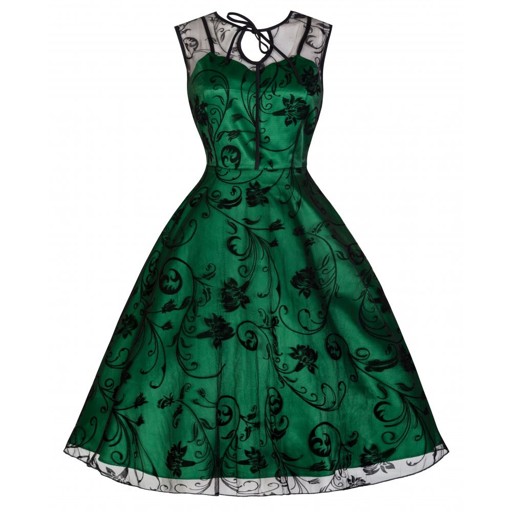 Lindy Bop Womens Frankie Jean Green Dress | Desertcart Belize