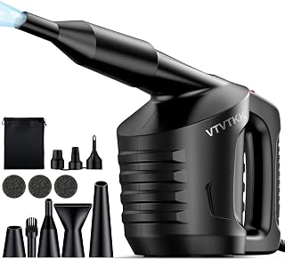 VTVTKK Compressed Air, 250W/600W Super Power Electric Air Duster, Multi-Use Dust Blower Computer Duster, for Cleaner Keyboard, Dust, Hairs, Crumbs, Tower Fans, Replaces Compressed Air Cans