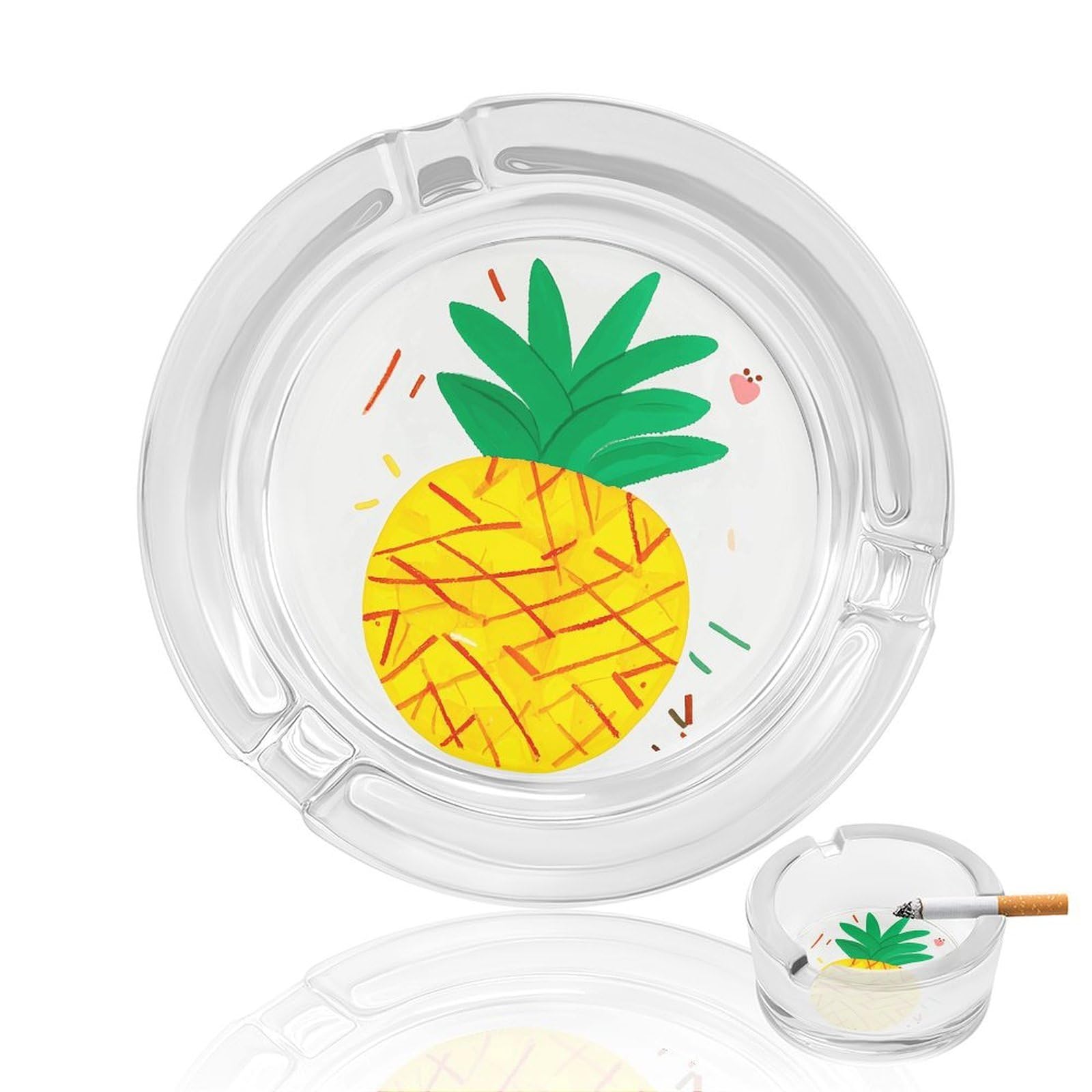 Décoration des fumeurs avec ce cendrier ananas original à offrir