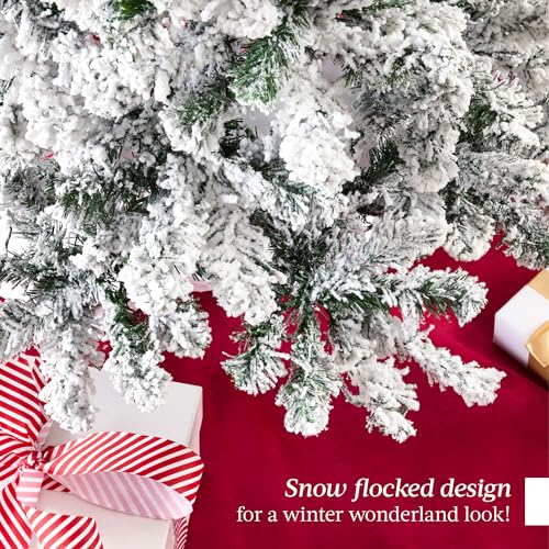 Best Choice Products SKY4981 Flocked Pencil Christmas Tree thumb #4