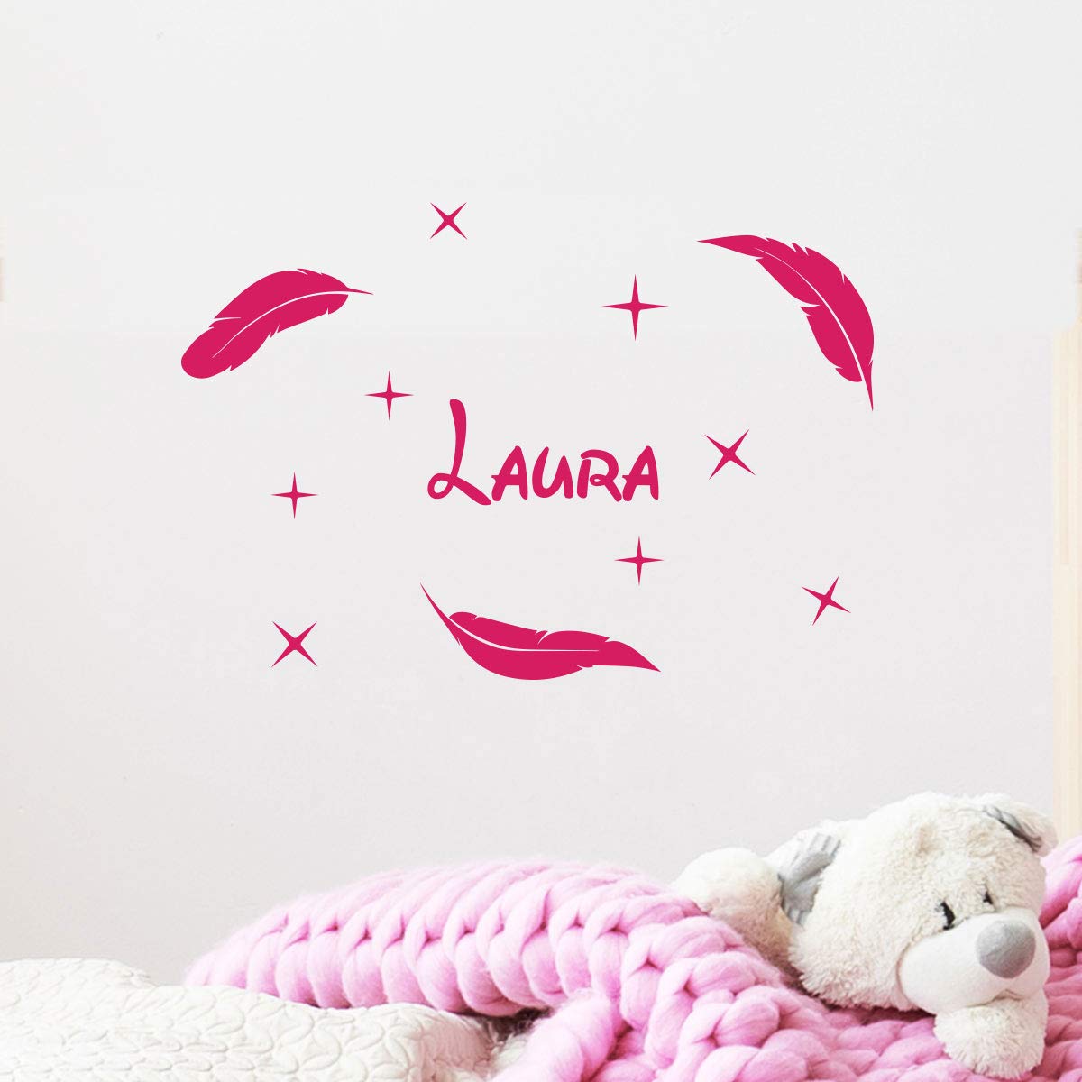 Personalised Name Stickers, Modèle 7, 40x25cm + 10x15cm