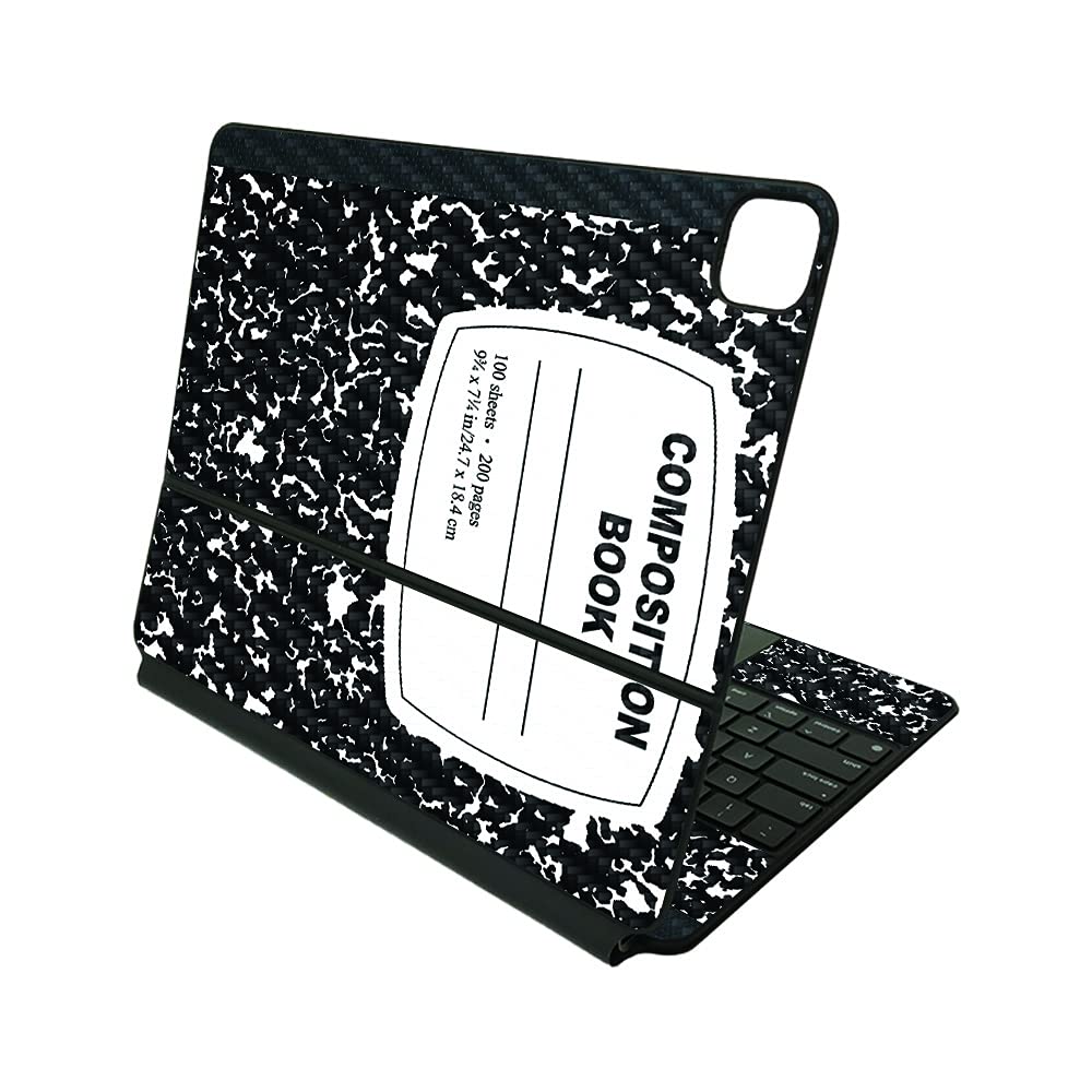 MightySkins Carbon Fiber Skin Compatible with Apple Magic Keyboard for iPad Pro 12.9" (3rd-6th Generation) - Composition Book | Protective, Durable