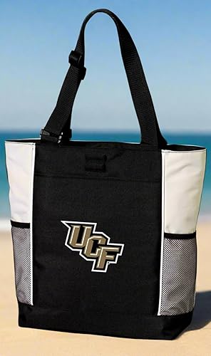Miniatura 2 de Broad Bay UCF Tote Bags Universidad de Florida Central Totes Playa Piscina o Viajes, Negro -