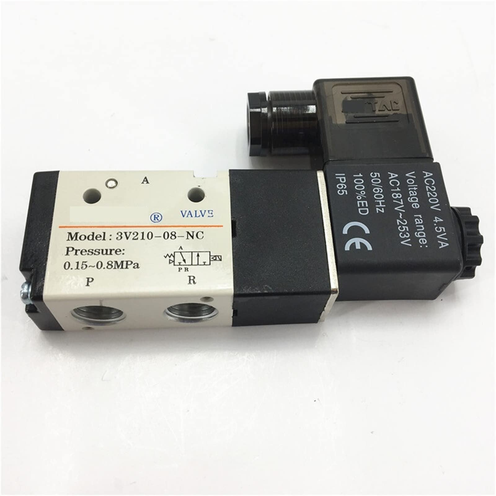 HDPHCRIUN 3V210-08-NC 3V210-08-NO 3V210-08 3V210-06 AIRTAC Pneumatic solenoid valve 3V210 series 1Pcs(3V210-08 DC24V)