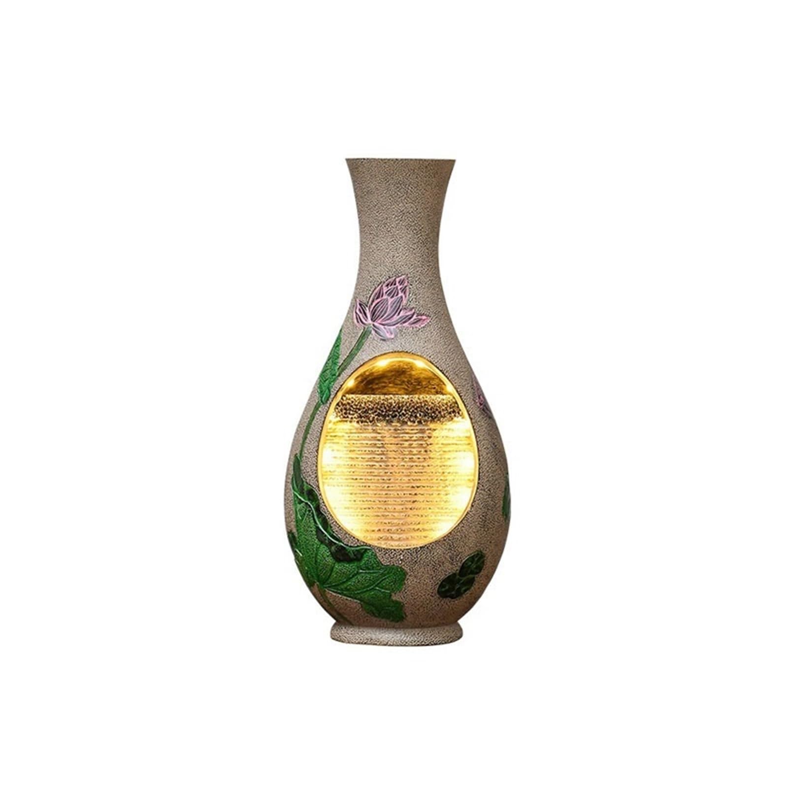 Water Feature Chinese Style Vase Water Fountain Ornaments Living Room Tea Circulating Waterscape Decoration Indoor Fountains