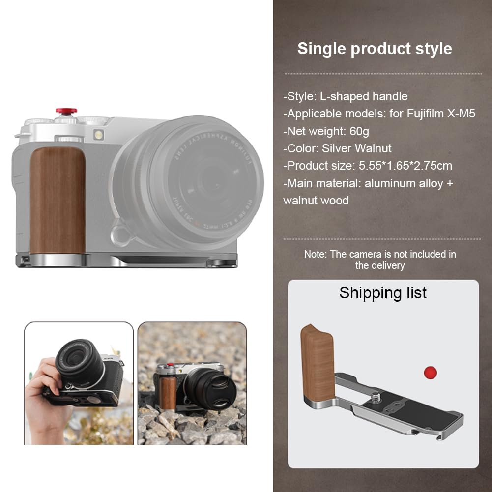 Amazon | sikiwind L字型グリップ for FUJIFILM X-M5 カメラハンド