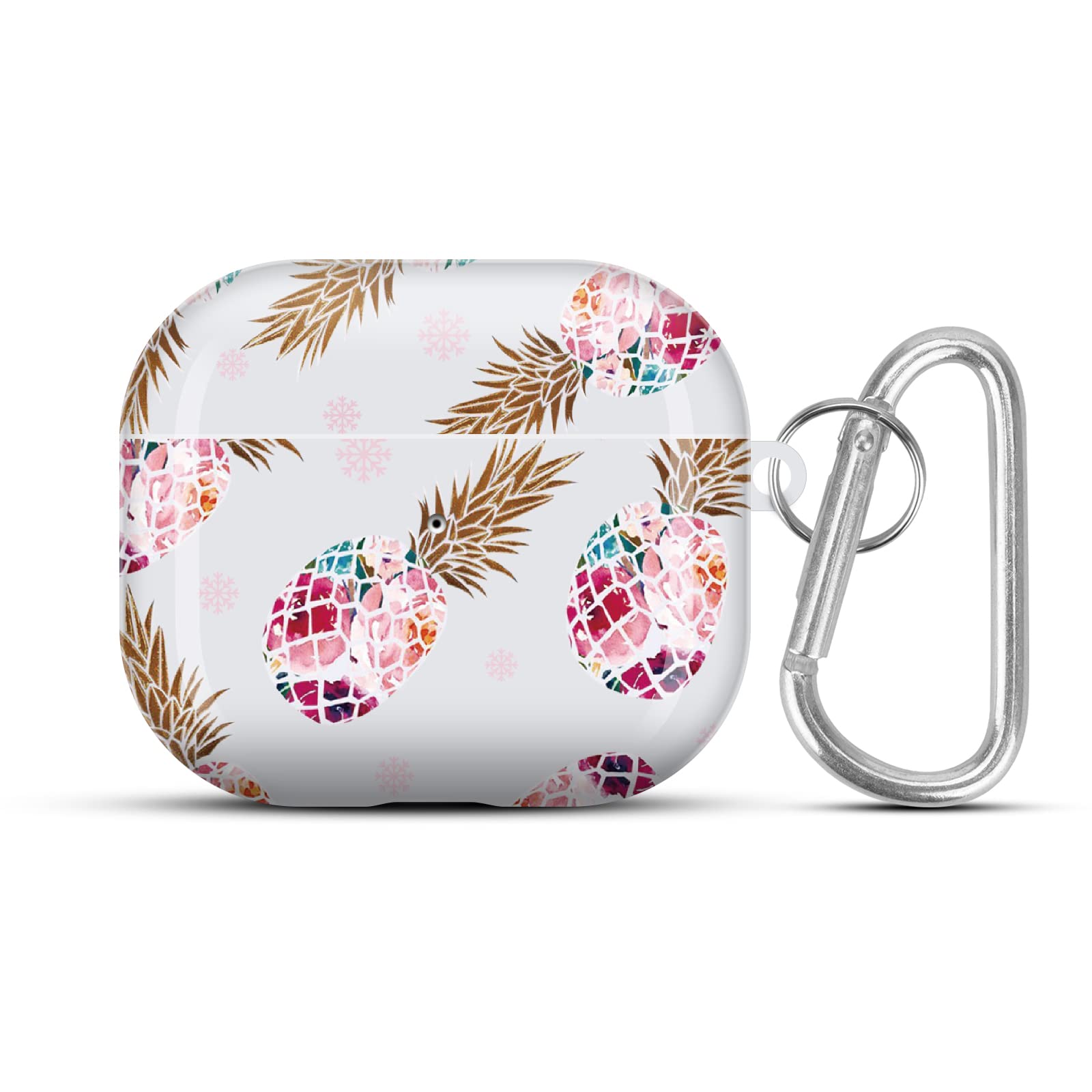 HIDAHE Airpod 3 Case, Airpods 3 Skin, Cute Apple Airpod 3 Case, Luxury Design Protective Airpods 3 Case for Girls Women with Keychain Compatible with Apple AirPods 3 2021 Release, Colorful Pink