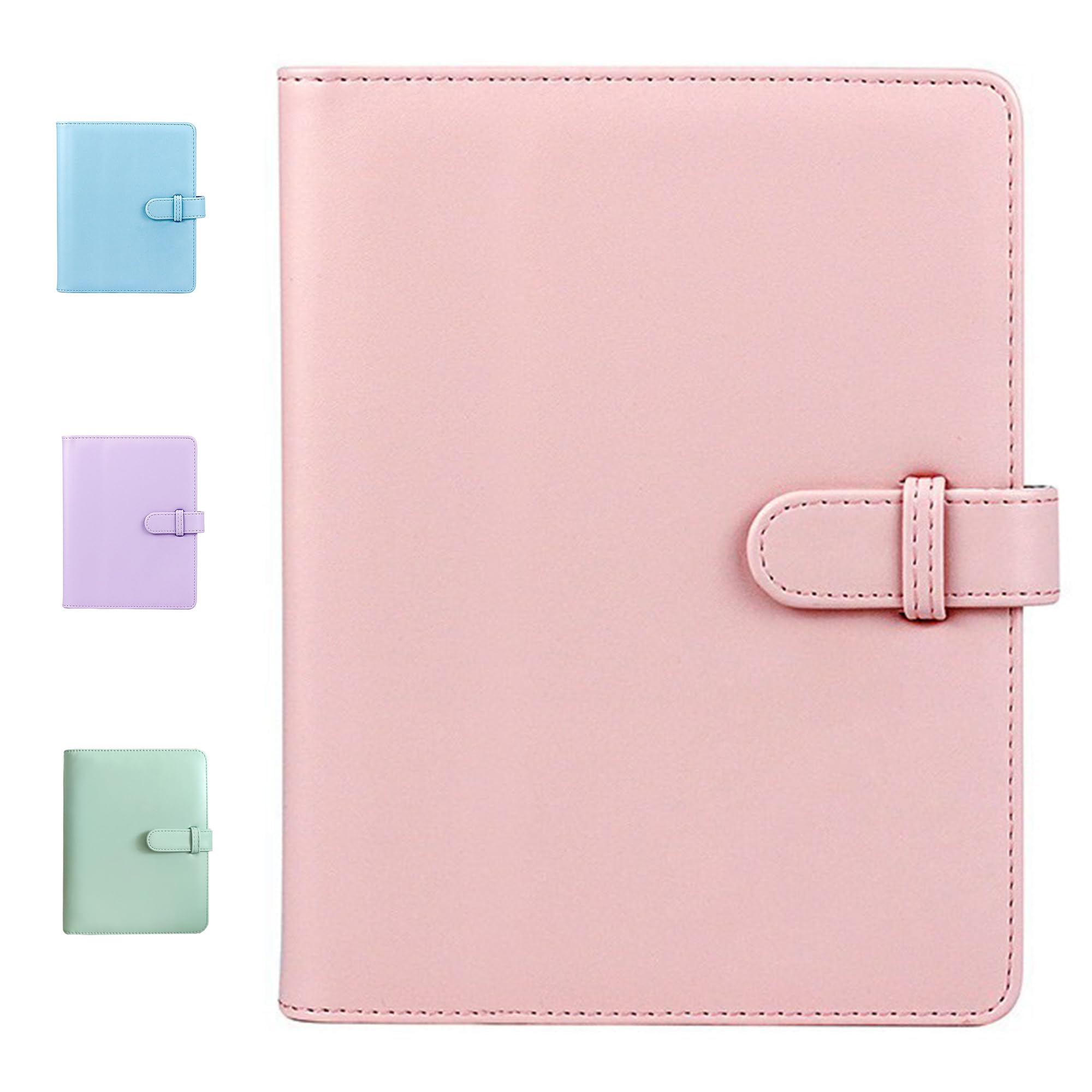 256 Pockets Mini Photo Album, Portable & PU Leather Photo Album Book, Photocard Holder for Fujifilm Instax Mini Series & Polaroid Snap/PIC-300/SocialMatic/Zip, fits 54x86mm (2.1"x3.4") photos (Pink)