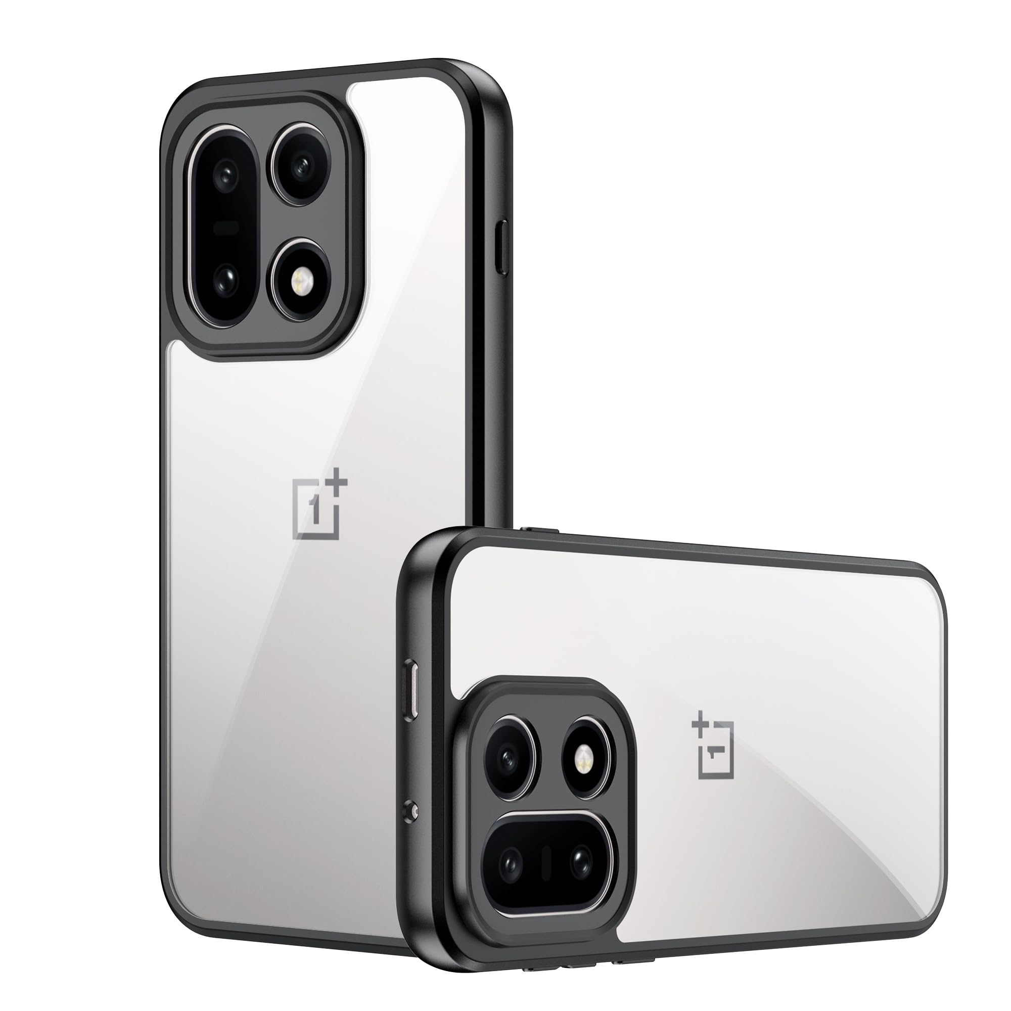 Lemxiee Case für OnePlus 15 hülle mit Anti-Fingerabdruck & Absturzsicherung & rutschfest Flexibles Silikon + Transparentes Acryl Schutzhülle Handyhülle