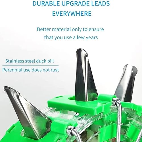 Miniatura 4 de SRMNFADZ Sembradora de jardín en hileras, sembradora de maíz con profundidad ajustable, sembradora de rodillo de empuje manual, dispensador de