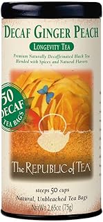 Republic of Tea Decaf Ginger Peach Black Tea