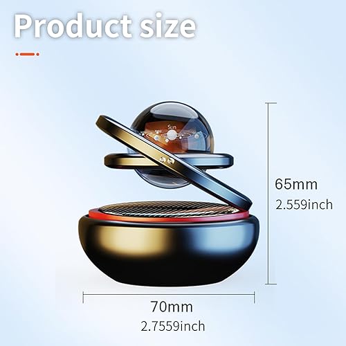 Miniatura 2 de Kwak's Ambientador de aire solar para automóvil, purificador de aire de energía solar para interiores de automóvil, accesorios de decoración de