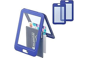 Blue ID Badge Holder: Customizable and Secure Protection