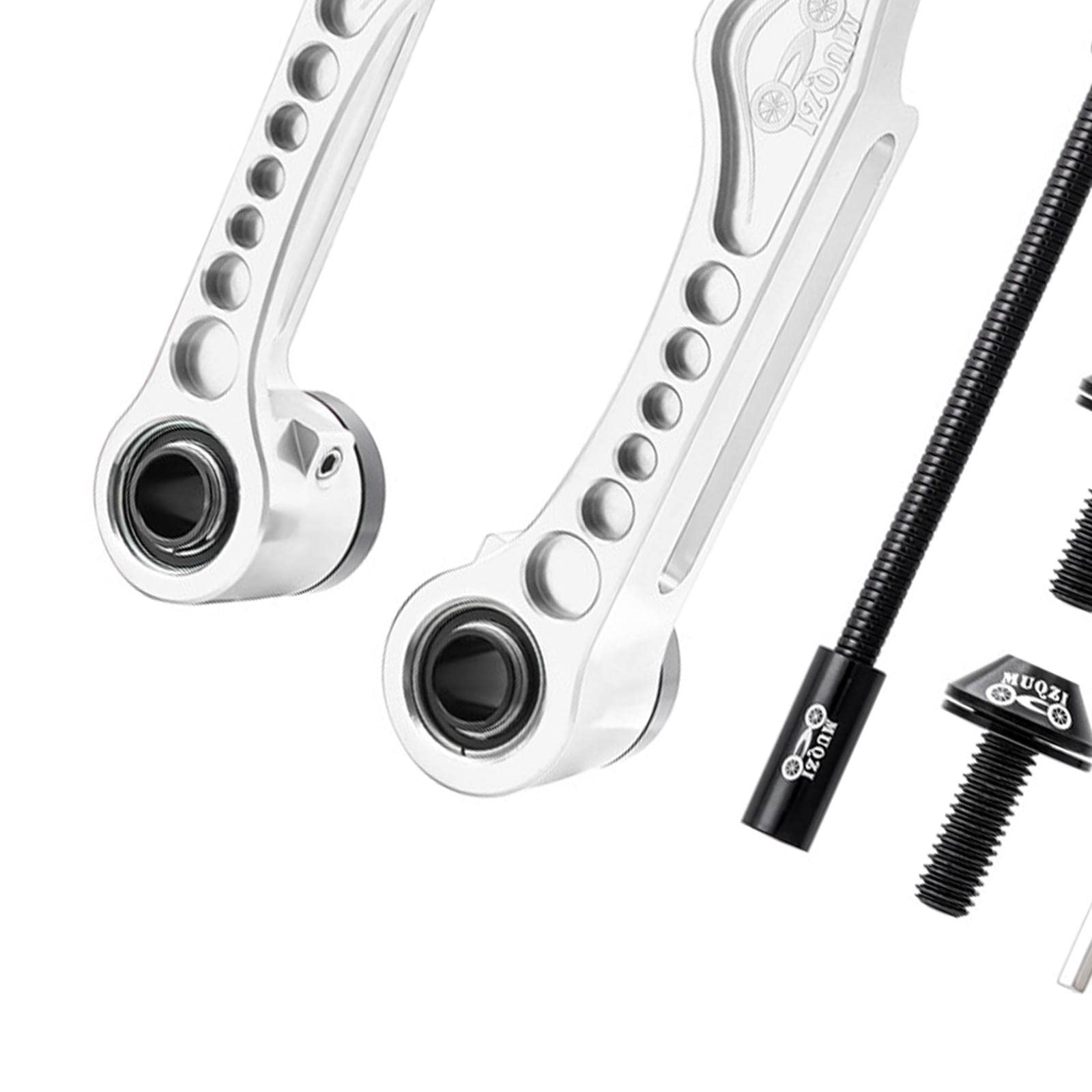 predolo Aluminium Fahrrad Set mit Montageset Bremskabel Caliper Bremszubehör Aluminiumlegierung Geräuscharm für Mountainbike BMX Straßenrad DIY