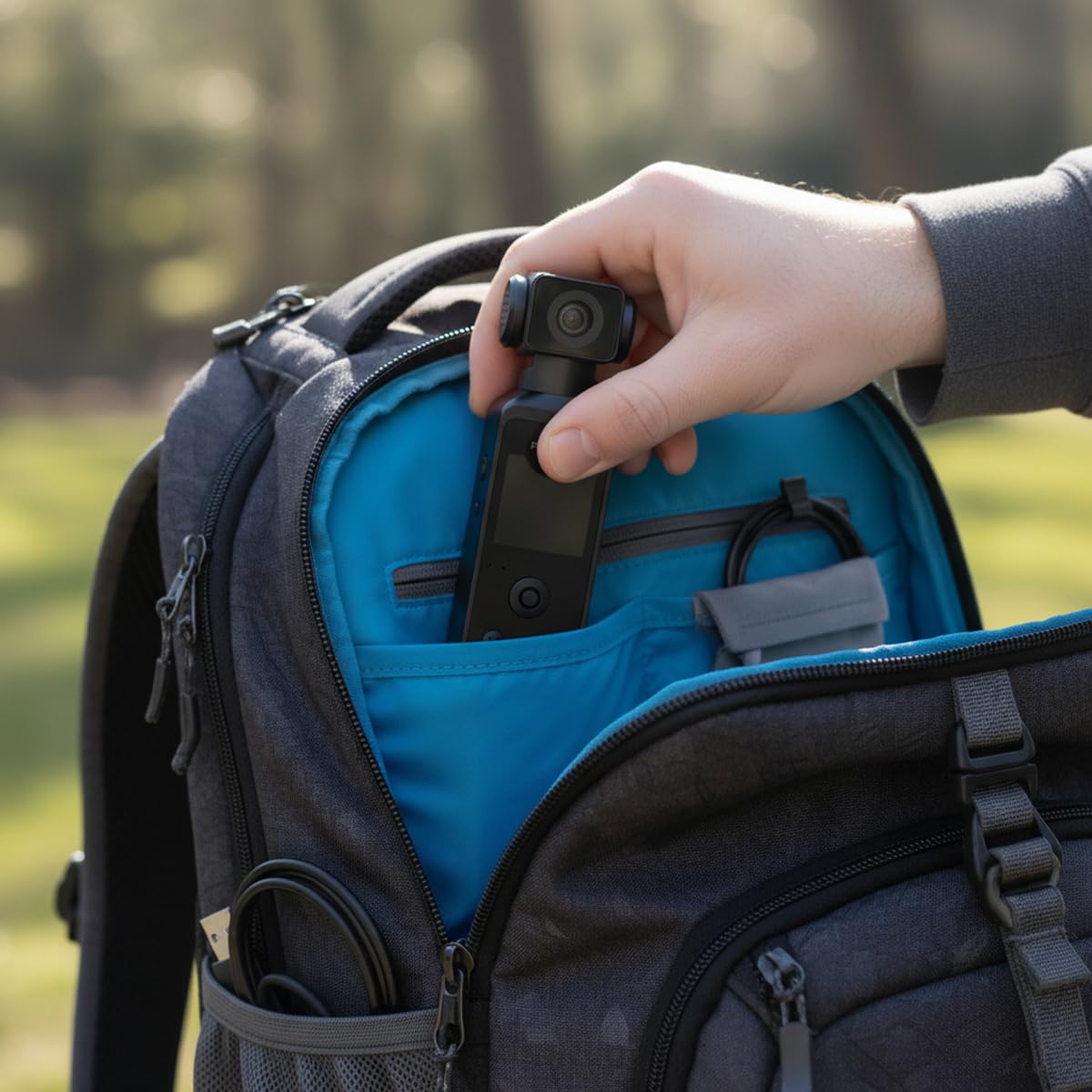 PRIXTON Cámara Vlogging WiFi Snap Pocket, Cuerpo Giratorio 270º, Pantalla 1.3", Resolución 5K y 50MP, Estabilización Avanzada EIS, Carcasa Sumergible 30 Metros, Autonomía 1.5h, Tarjeta SD hasta 256GB