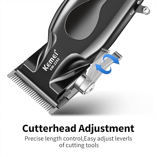 Miniatura 3 de KEMEI Cortapelos profesionales para hombres, cortaúñas para cortar cabello, cortapelos recargables inalámbricas, cortadoras de pelo, herramientas de