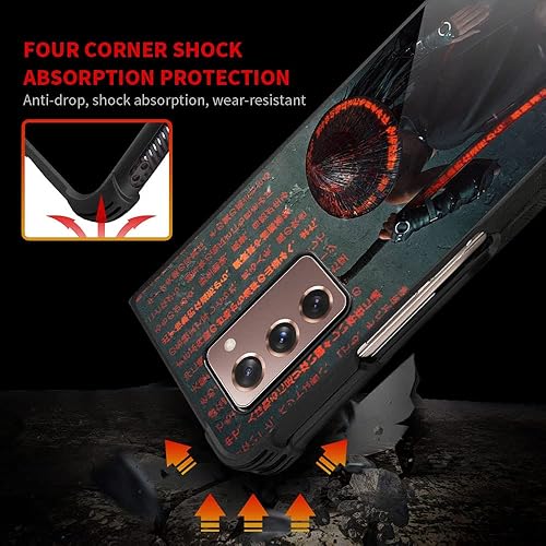 Miniatura 9 de Funda compatible con Galaxy Z fold 2 5G, Jugador de baloncesto 38 Galaxy Z Fold 2 5G, patrón para niños y hombres, funda de TPU suave a prueba de