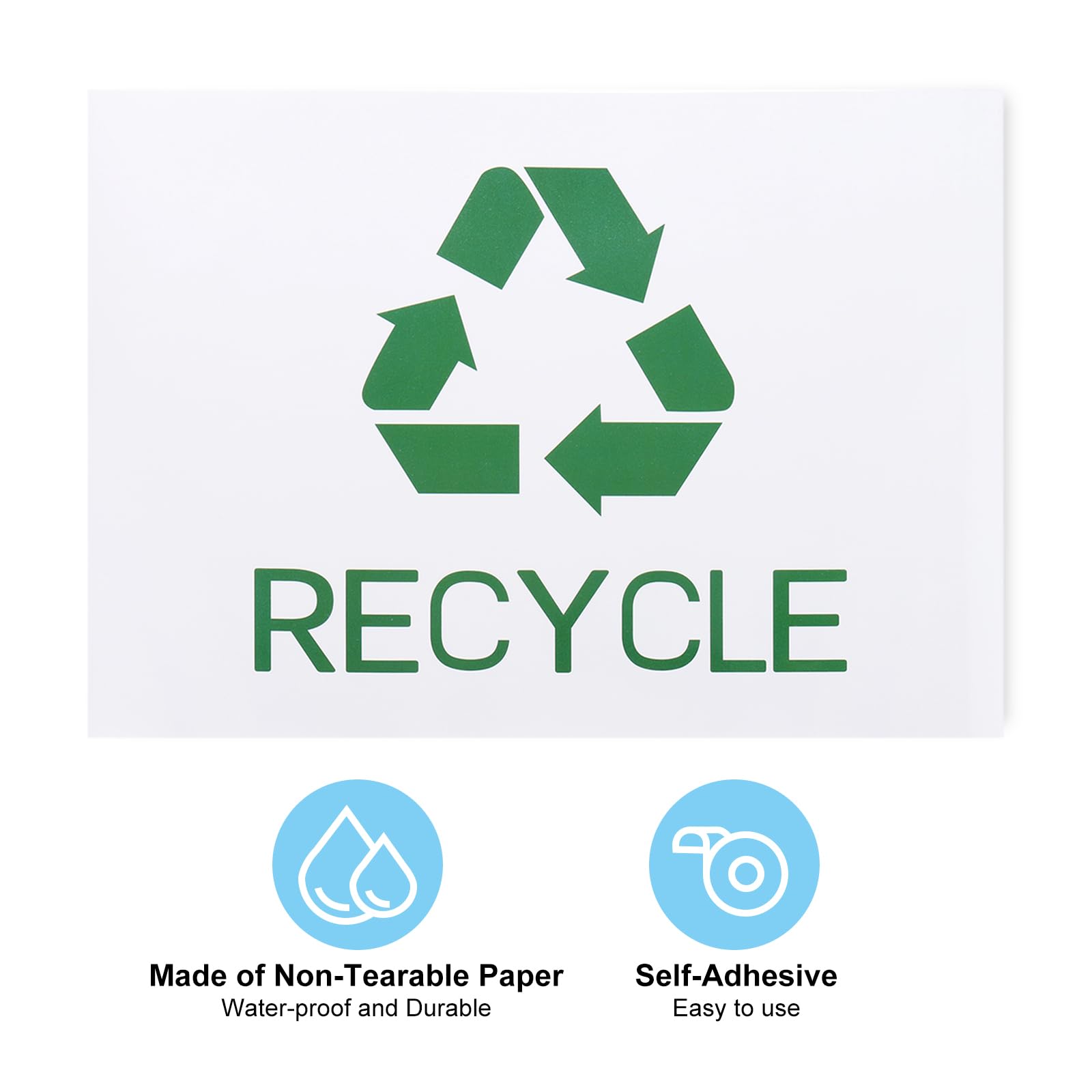 PATIKIL Recycle Sticker 10" x7" - Image 4