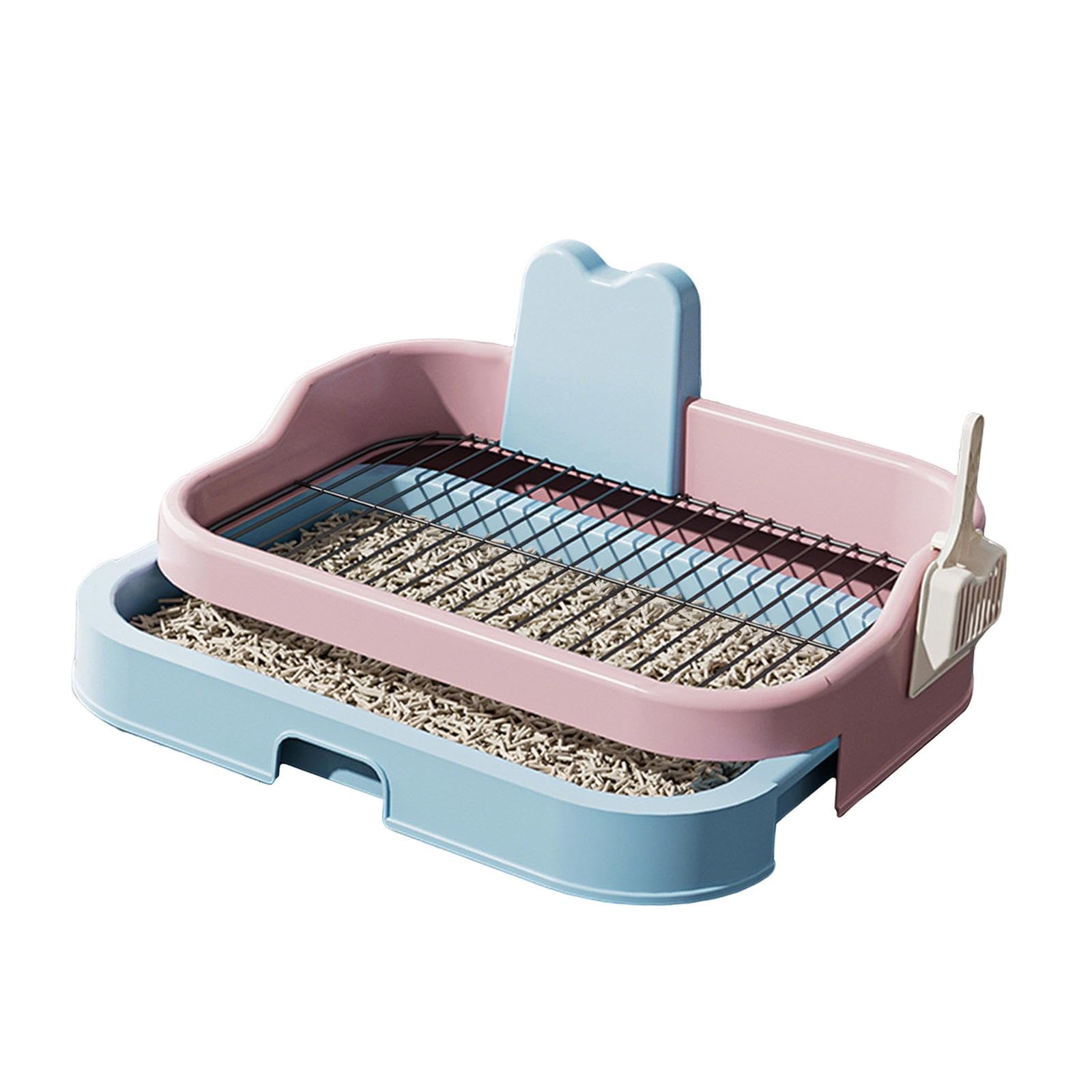 Inodoro para Perros Bandeja Sanitaria Reutilizable con Base Estable Fácil de Limpiar Mantiene Seco El Entorno Adecuado para Casas Pisos Dormitorios I