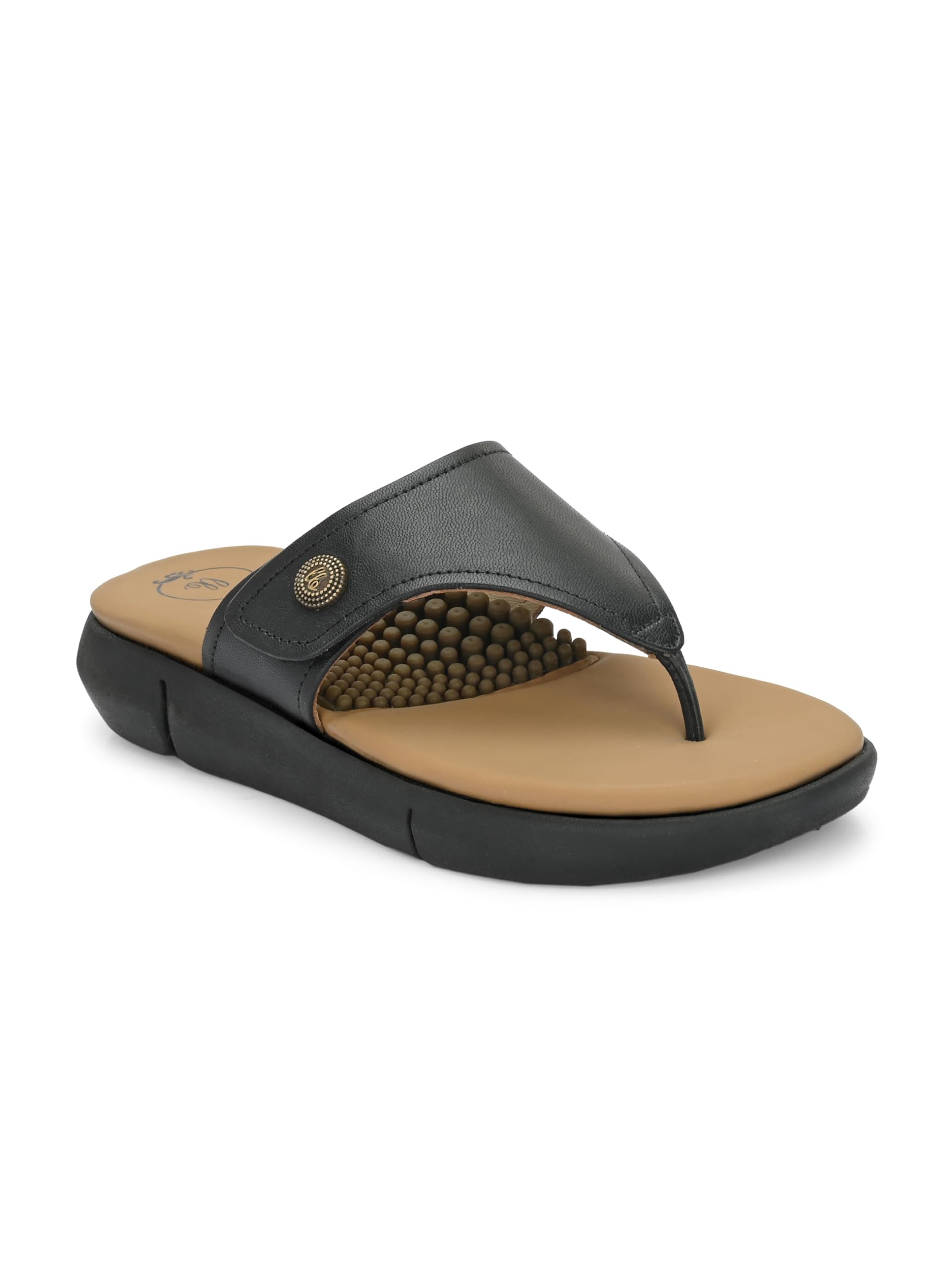 egoss Lady Boss X Premium Genuine Leather Platform Sandals for Women (Black-3)-LCM-351 (B0CJ6VV36G) Amazon Price History, Amazon Price Tracker