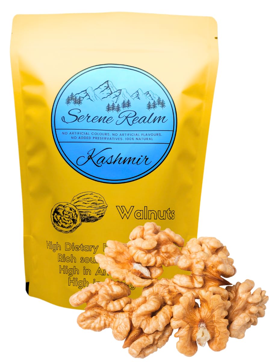 Serene Realm | Kashmiri Walnuts 500gm Without Shell | Fresh Harvest | Premium Kernels | Akhrot Giri | 500gm (Kashmiri Walnut, 500gm) (B0BHH5NV91) Amazon Price History, Amazon Price Tracker