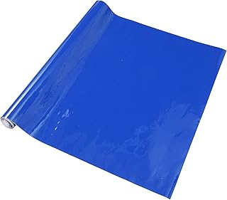 HEROFFIX Película Protectora para Coche en Color Azul Profundo 1.31 pies x 59.84 Pulgadas Envoltura de Vinilo para Exterior e Interior 5.5 mil 1 Pc PVC Universal